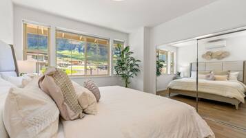 Desk, iron/ironing board, travel crib, WiFi (free)