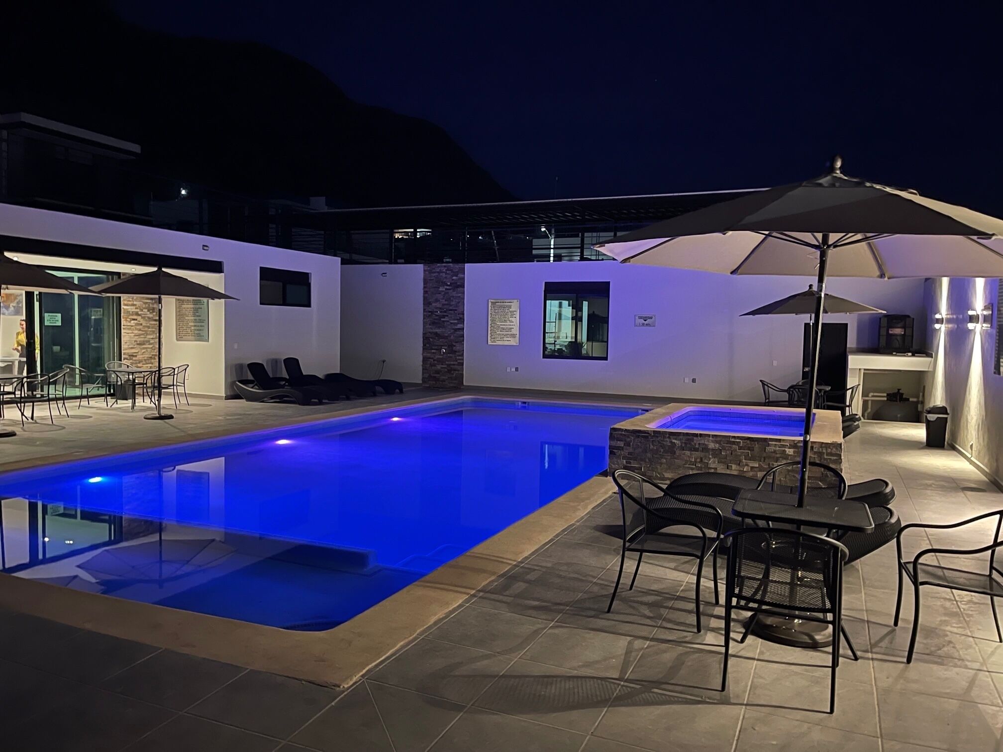 Una piscina climatizada