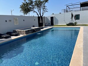 Una piscina climatizada