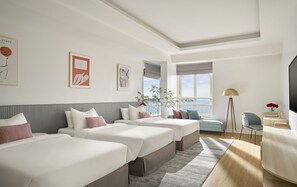 Ropa de cama de alta calidad, colchones con efecto memoria y minibar