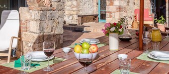 Casa de vacaciones  con piscina privada, WIFI, TV, terraza, mascotas permitida, vista panorámica