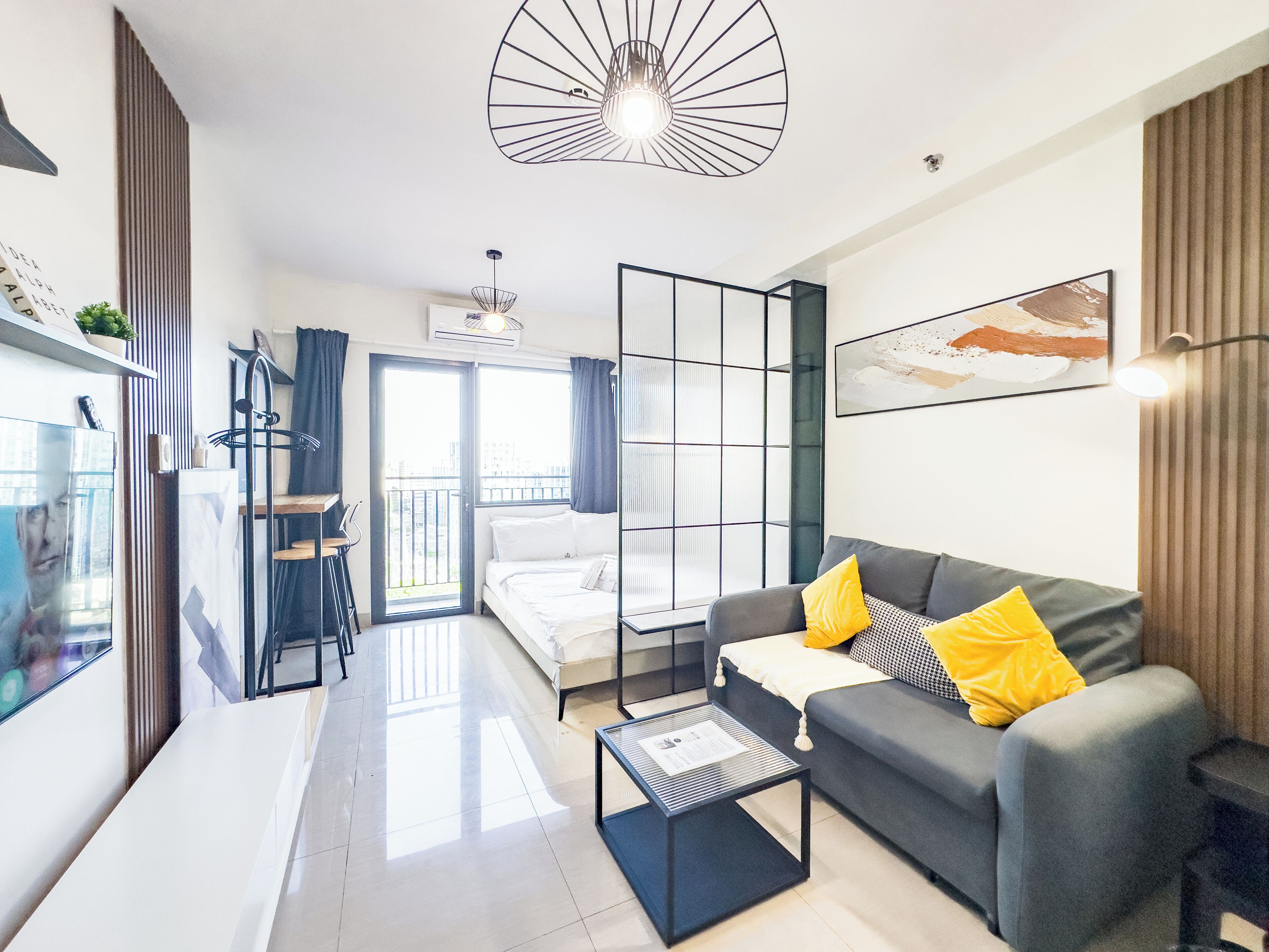 Superior Condo, 1 Queen Bed with Sofa bed, Refrigerator & Microwave | Living area | 43-inch flat-screen TV with digital channels