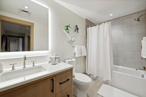 Regadera, secadora de cabello, toallas 