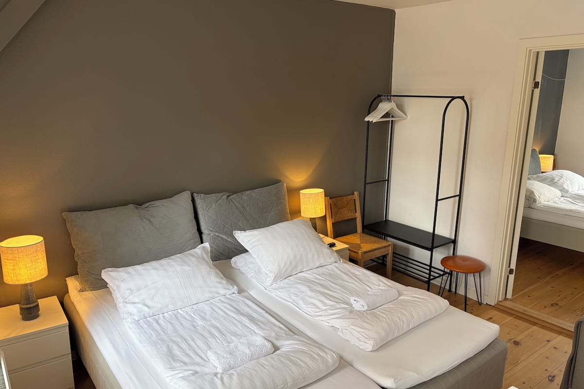 Basic Apartment, 2 Bedrooms, Kitchenette, Garden Area | Frette Italian sheets, premium bedding, pillowtop beds, blackout drapes