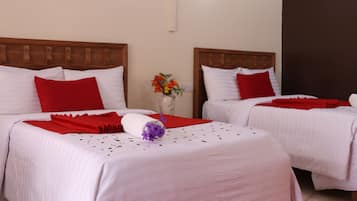 1 chambre, literie hypoallergénique, surmatelas