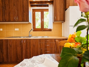 House, 1 Bedroom, Garden View | Private kitchen - Oniropagida - Dream Catcher - House On Way To Sougia (Platanias)