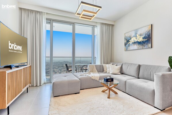 Apartment, 2 Bedrooms, Kitchen | Living area - bnbme | Forte | 2 BDR (Dubai)