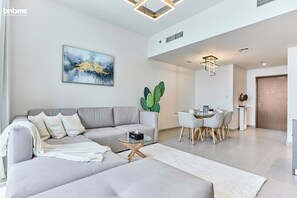 Apartment, 2 Bedrooms, Kitchen | Living area - bnbme | Forte | 2 BDR (Dubai)