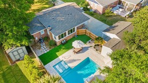 Outdoor pool - Private House w/Private Pool, 0.2 miles from beach + Free Attraction Tickets! (North Myrtle Beach)