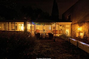 Outdoor dining - MAS PYRENEES ORIENTALES NEAR MONT CANIGOU (CAIXAS)