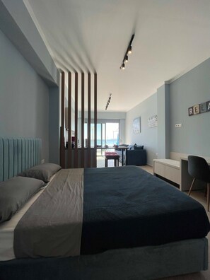 Iron/ironing board, WiFi, bed sheets - Charaki Escape Chic Studio with Seafront Patio (Rhodes)