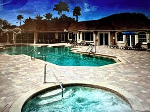 Pool - This beautiful home with short drive to the beach.  (Naples)