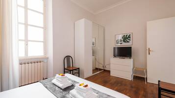 1 makuuhuone, silitysrauta/-lauta, vauvan matkasänky, ilmainen Wi-Fi