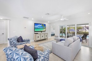 Televisión, mesa de ping pong