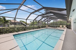 A heated pool