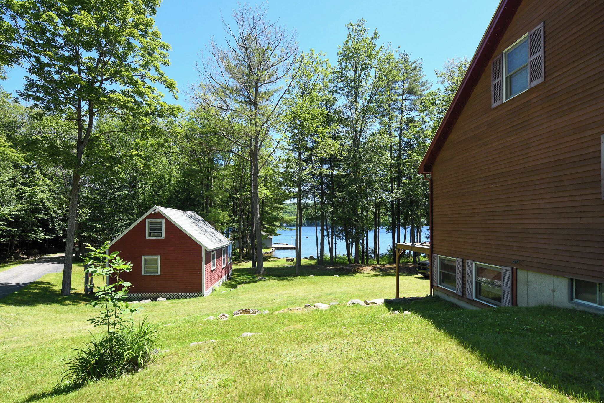 New for 2024! Spacious 3-Bedroom Home and Guest Cabin on Beautiful Long Lake!