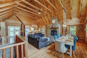 Smart TV, fireplace, printers