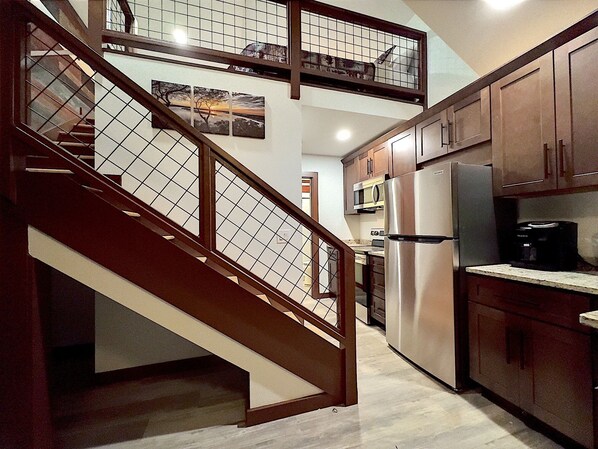 Private kitchen - Tiny Home on Lake Chatuge in Downtown Hiawassee! BRAND NEW! (Hiawassee)