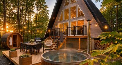 Kartalla - Aframe chalet lake access near Tremblant
