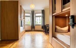 Comfort Shared Dormitory, Mixed Dorm | In-room safe, laptop workspace, free WiFi, bed sheets - Wandery Hostel Dessau (Dessau-Rosslau)