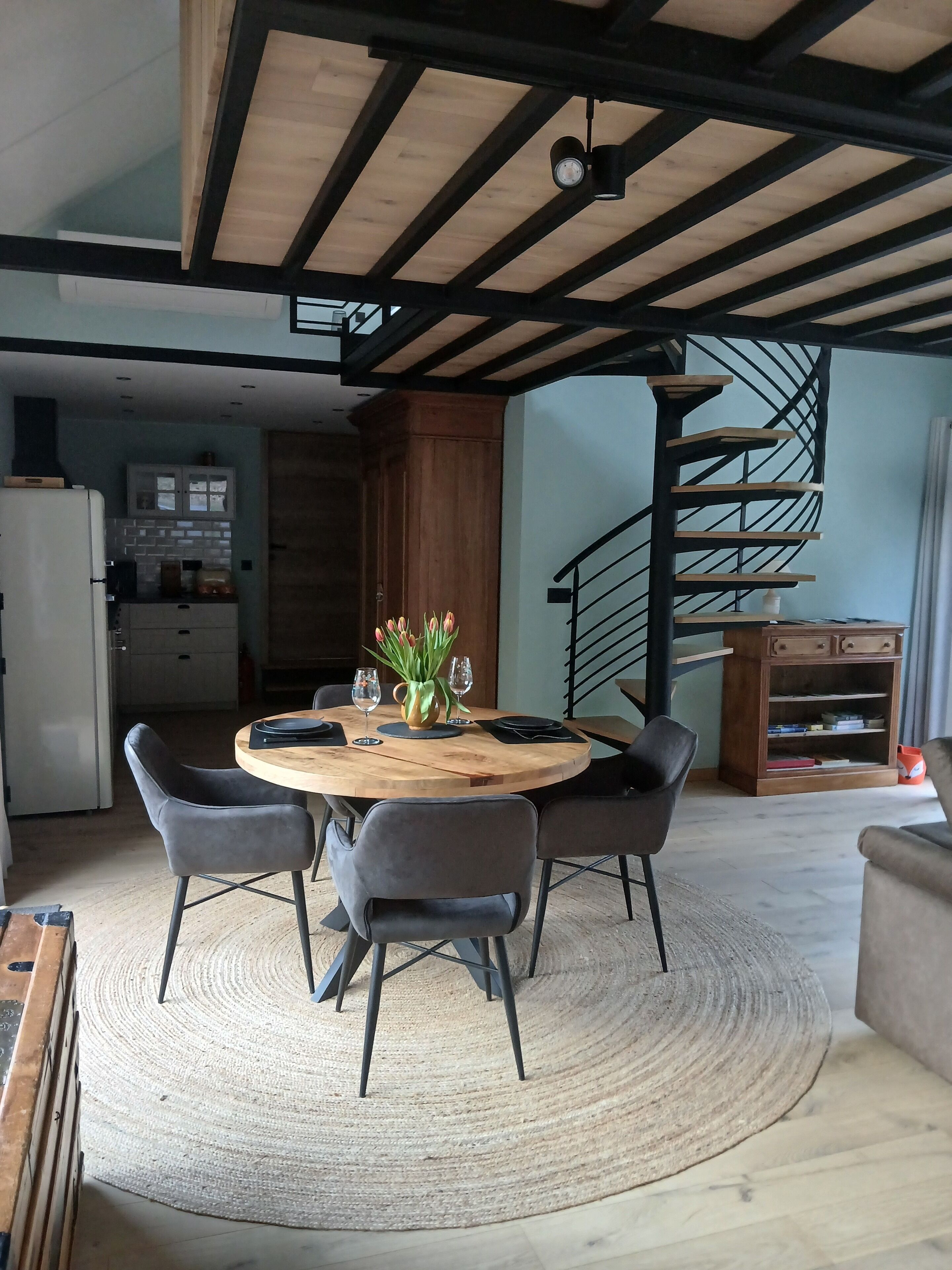 séjour et pièce de vie Loft du Renard