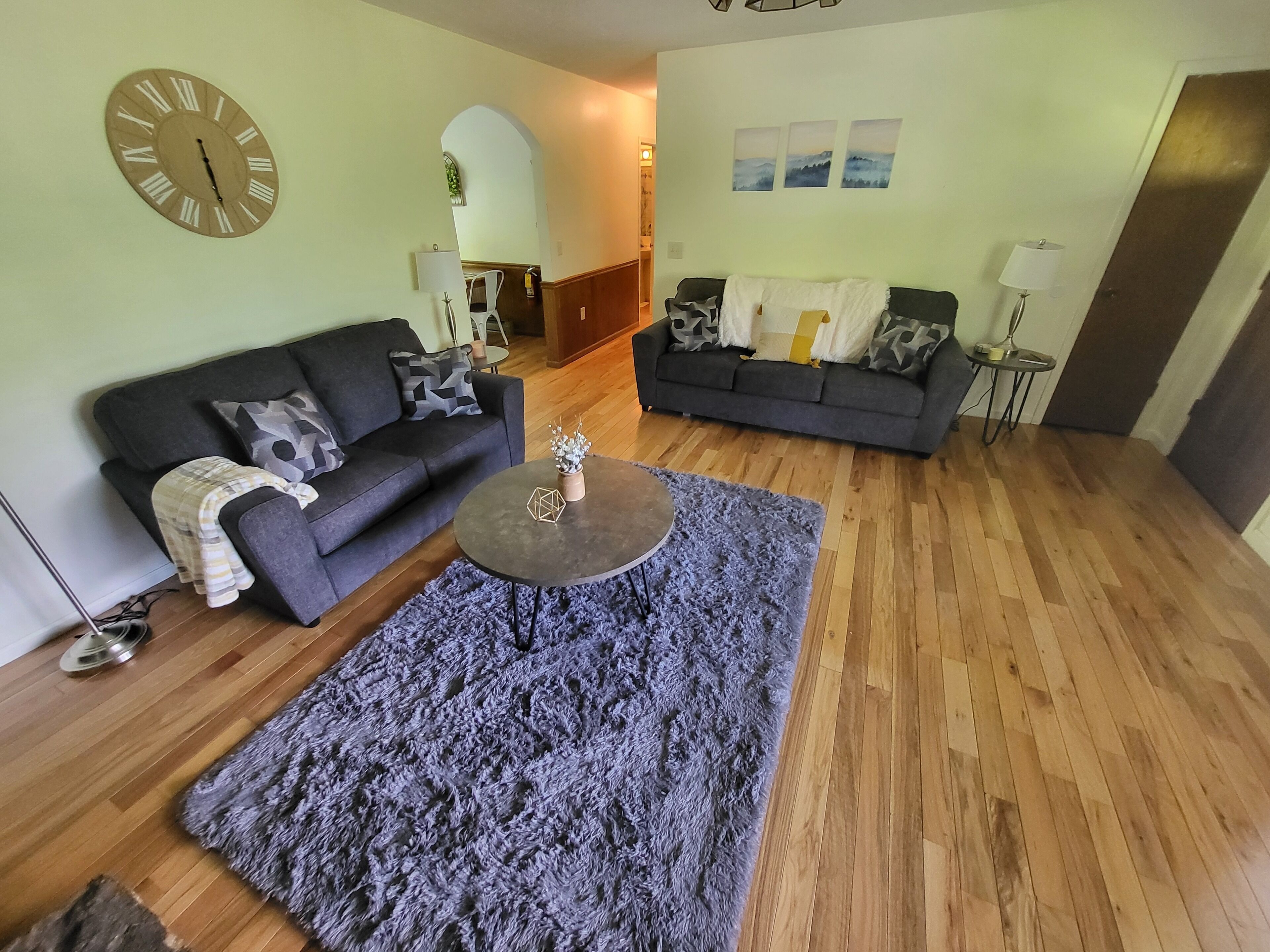 Smart TV, fireplace, printers