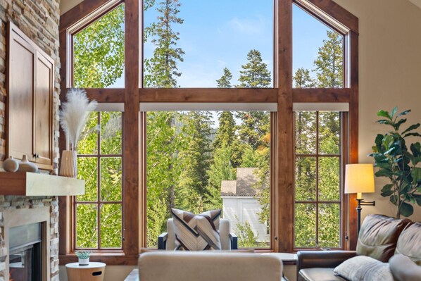 TV, fireplace - Expansive 2 BR Condo with Fireplace and Patio (Tamarack)