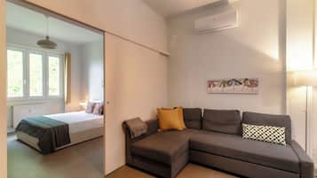 1 chambre, literie de qualité supérieure, couette en duvet d'oie