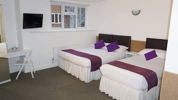 Classic Quadruple Room | Hypo-allergenic bedding, individually furnished, desk, laptop workspace