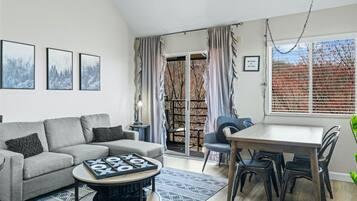 Condo, Multiple Beds, Balcony, Mountain View (The Loft) | Living area | 42-inch flat-screen TV with digital channels, fireplace