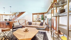 Stadtwohnung, Mehrere Betten, Terrasse, Bergblick (Obsidian Ski & Golf Villa) | Wohnbereich