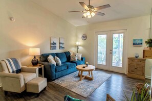 Apartment, Multiple Beds, Hot Tub | Living area | 42-inch flat-screen TV with digital channels