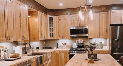 Cozy two bedroom cottage with indoor fireplace.