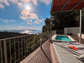 Outdoor spa tub - CACTUS SUPERB SUITE WITH PRIVATE POOL AND STUNNING SEA VIEWS (SKIATHOS)
