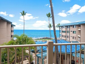Condo, 1 King Bed with Sofa bed, Balcony, Ocean View (Kona Reef F2) | Property grounds - Kona Reef F2 Charming Oceanfront Condo for 4! (Kailua-Kona)