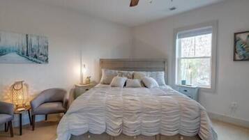 2 bedrooms, iron/ironing board, WiFi, bed sheets