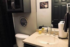 Hair dryer, towels