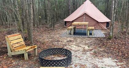 Batmans bell tent glamping farmstay