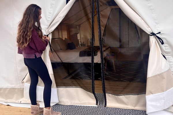 Family Tent, Multiple Beds, Air conditioning | Egyptian cotton sheets, premium bedding, individually decorated