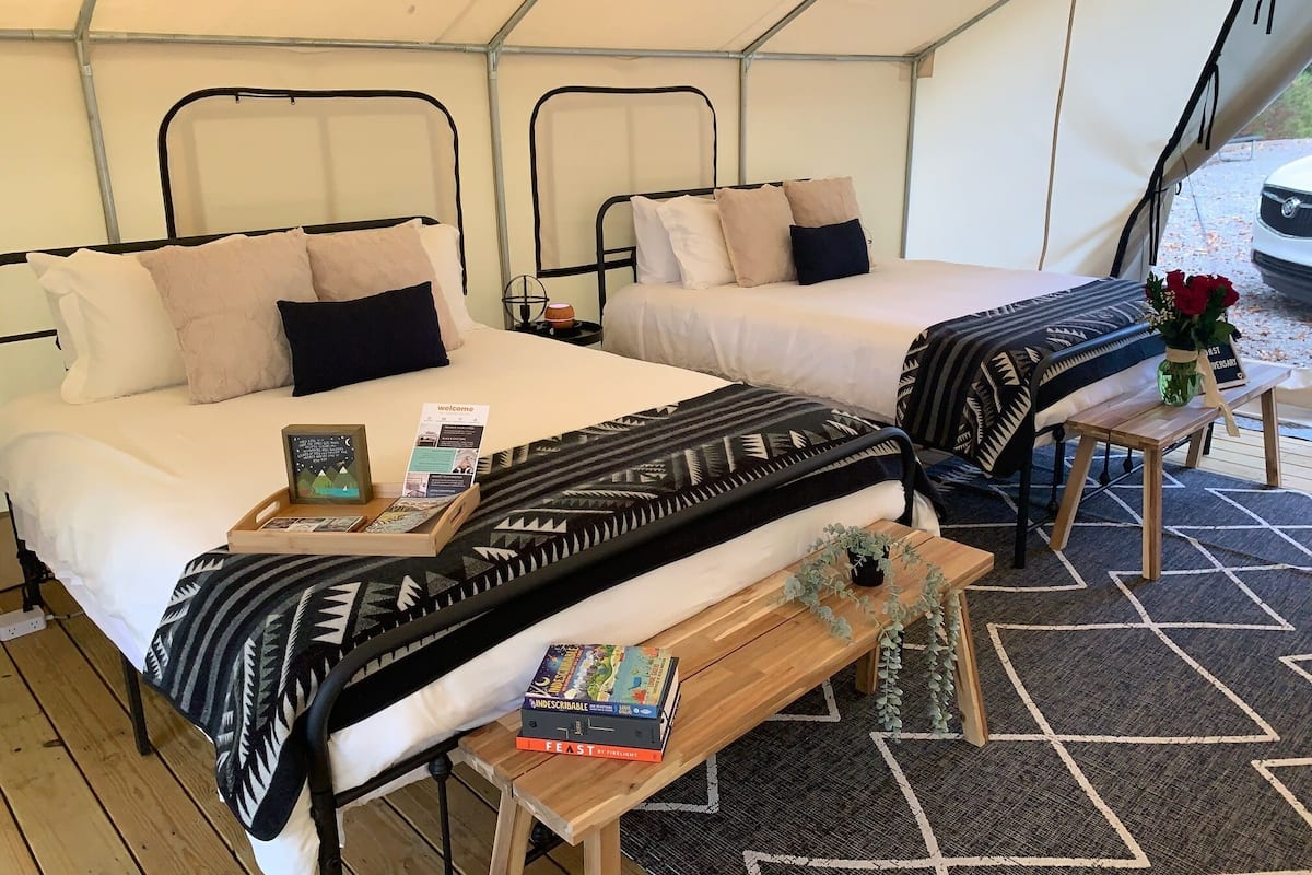 Deluxe Tent, 2 Queen Beds, Air conditioning