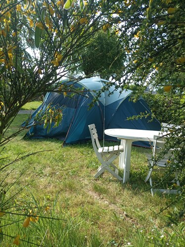Près des Plages, vue mer en Pleine Nature, Tente 3 Chambres Prête a L'emploi