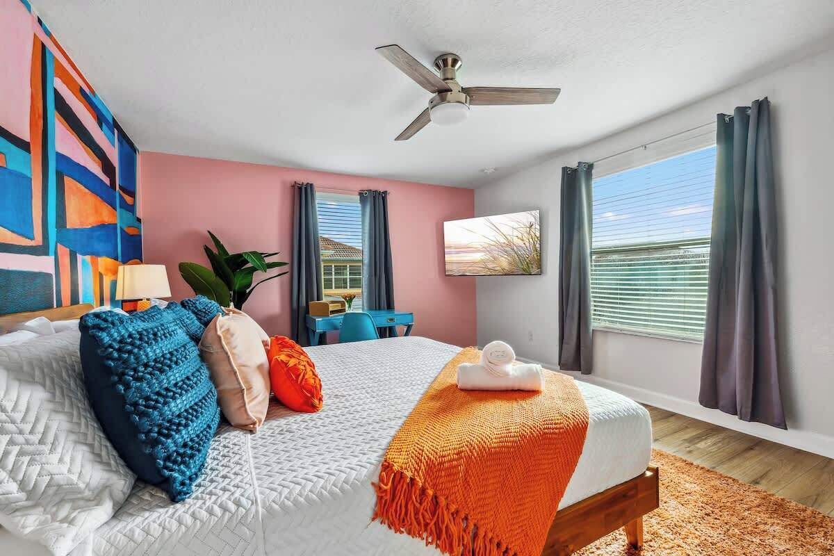 5 bedrooms, iron/ironing board, travel crib, WiFi