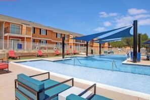 Outdoor pool - Sleepover | Upscale 1BD/1BA +Balcony - OKC (Oklahoma City)