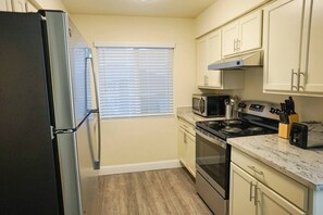 Fridge, microwave, oven, stovetop - Sleepover | Upscale 1BD/1BA +Balcony - OKC (Oklahoma City)
