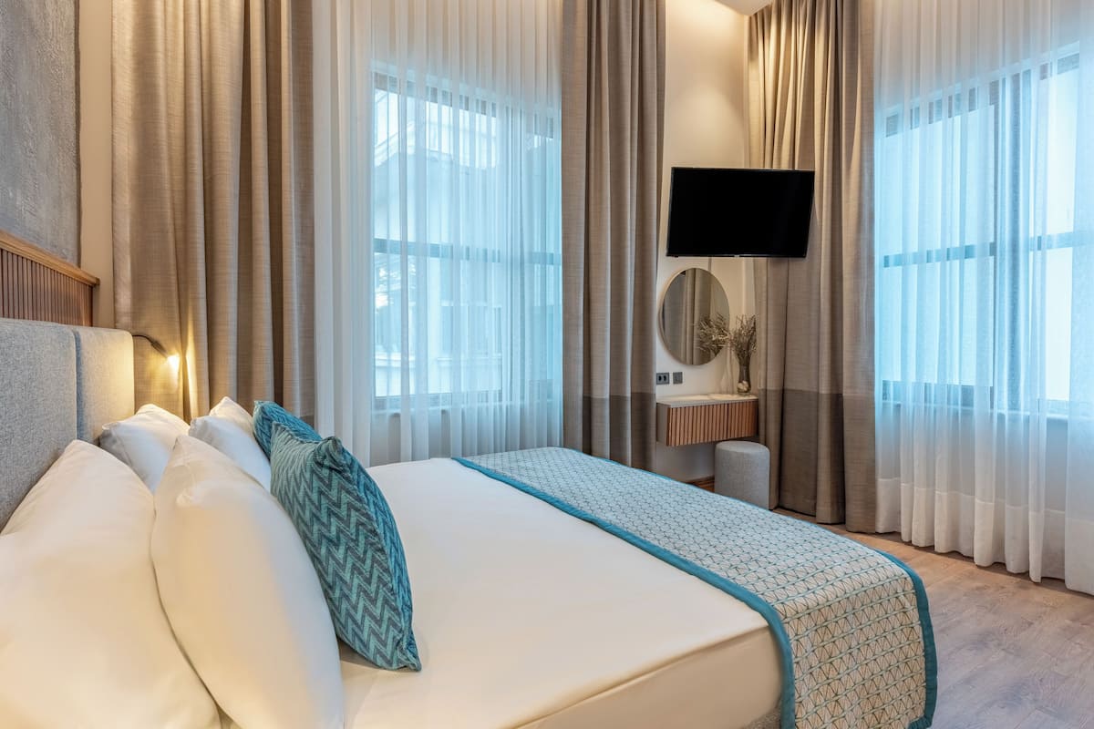 Quarto casal standard | 1 quarto, roupas de cama de algodão egípcio, roupas de cama premium