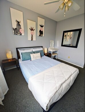 2 habitaciones, escritorio, tabla de planchar con plancha y wifi gratis