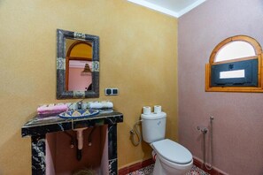 Towels, soap, toilet paper