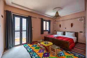 1 bedroom, WiFi, bed sheets - Le Reflet D'Imlil - Double or Twin Room with Mountain View (Imlil)