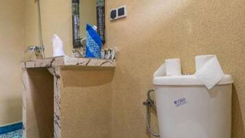 Towels, soap, toilet paper
