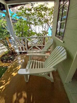 Superior kamer, uitzicht op tuin | Terras